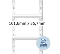 HERMA Etiquettes d'ordinateur Autocollantes Continues, 101,6x35,7mm 1 Rang, 4000