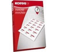 Kores Étiquettes universelles L10574 – 105 x 74 mm – Blanc