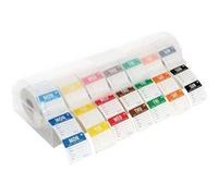 Vogue S811 Kit d'étiquettes amovibles Jour de la semaine avec distributeur de 5,1 cm