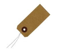 Etiquettes kraft avec fil métallique