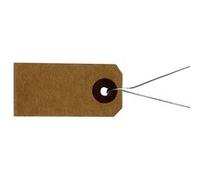 Artemio 50 étiquettes Kraft Fil métal - 2x4 cm 11060196