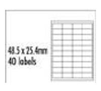 Etiquettes - Logo - 48.5 x 25.4 mm A4 matt bleu 40 Etiquettes lot de 10 pièces jet d'encr G