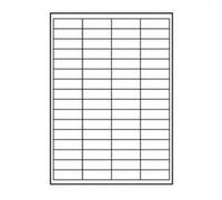 Etiquettes logo 48.5mm x 16.9mm, A4, blanc mat, 68 étiquettes, 140g/m2, paquet de 10, pour imprimantes à jet d'encre et laser