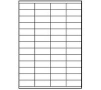Etiquettes logo 52.5mm x 21.2mm, A4, mat, blanc, 56 étiquettes, 140g/m2, paquet de 10, pour imprimantes à jet d'encre et laser