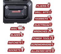 Étiquettes magnétiques en résine pour boîtes à outils, étiquettes de classification durables pour garage, atelier, chariots, armoires, organisations de mécaniciens ménagers