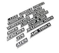 Étiquettes magnétiques pour boîte à outils - 12 pièces - Outil d'organisation et d'tifica 3D - Boîte à stickers - Pour surfaces métalliques