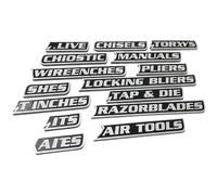 Étiquettes magnétiques pour boîte à outils, imprimées en 3D, réutilisables, 2 à 4 cm, autocollants d'organisation, étiquettes de boîte à outils, design proprement amovible, pour chariot en acier