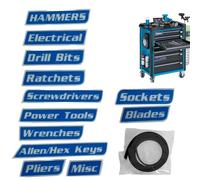 Étiquettes magnétiques pour boîte à outils | Outil d'identification d'organisation | Autocollants d'étiquettes de coffre à outils - pour chariots en acier, tiroirs, armoires