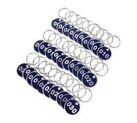 Étiquettes Métalliques Numérotées Étiquettes jaunes for clés, 100 pièces, numéro 1 à 200, for suspendre des anneaux avec anneau, porte-clés portables légers(100-200)