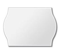 ETIQUETTES METO 26 x 16 mm - blanche - 2 lignes - adhésives permanentes G