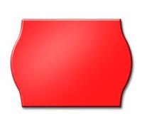 Meto Étiquettes 26 x 16 mm Rouge fluo 2 lignes Adhésives permanentes G