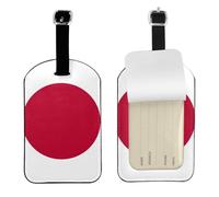 Étiquettes mignonnes imprimées avec drapeau japonais - 10,9 x 7 cm - Accessoires de voyage élégants