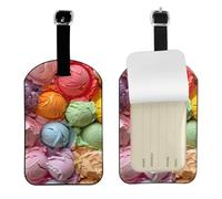 Étiquettes mignonnes imprimées de nombreuses glaces colorées de 10,9 x 7 cm, étiquettes élégantes pour bagages, valises, accessoires de voyage élégants