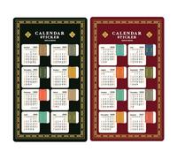 Étiquettes Mois pour Agenda | 2 Pièces Imperméables Collantes - Onglets D'Index Autocollants Pour Calendrier 2026,pour Nouvel An École Album Cahier Journal Étudiant Enseignant