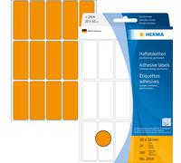 Étiquettes multi-usages orange vif 20x50 mm papier mat 360 pcs.