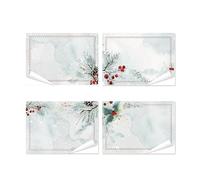 Étiquettes Noël à écrire, 100 pièces: stickers autocollants cadeaux, gommettes décoratives scrapbooking, autocollant enveloppe, étiquette adhésive personnalisable pour fêtes fin d’année, 7 x 5 cm