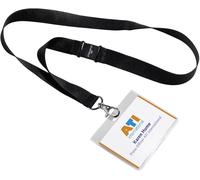 Durable Pochette porte-badge 60x90 mm transparente tour de cou avec mousqueton - boîte 5 - 860001