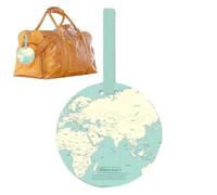 Étiquettes nominatives pour sacs de, étiquettes pour valises en PVC | Avec colonne d'information Étiquettes de bagages en PVC, sac de sport d'avion de , sacs à d Vert clair