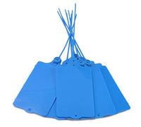 Étiquettes numériques, Joints anti-effraction en plastique, 100 pièces, attaches de câble réutilisables, longueur réglable, autobloquant, numéroté, Nylon multicolore(Blu)