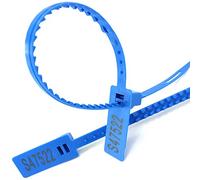 Étiquettes numériques, Joints anti-effraction en plastique, attaches de câble inviolables Nylon réglables réutilisables numérotées multicolores paquet 100 500 1000(Blu,500)