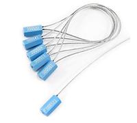 Étiquettes numériques, Joints anti-effraction en plastique, attaches de câble numérotées réglables et autobloquantes réutilisables, multicolores, plusieurs tailles(Blu,50pcs)