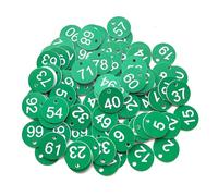 Étiquettes numérotées de 1 à 100, 100 pièces, for ruche, jardin, boîte, marqueurs de plantes avec trou(Green)