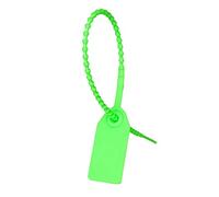 Étiquettes numérotées de sceau de sécurité inviolable, attaches zippées de câble numérotées, sceaux d'étiquette volante de vêtement, multicolore, 250mm, paquet de(Green)