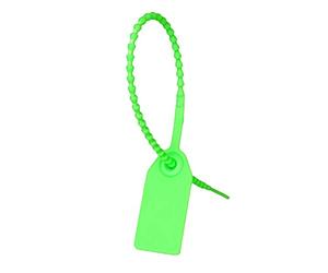 Étiquettes numérotées de sceau de sécurité inviolable, attaches zippées de câble numérotées, sceaux d'étiquette volante de vêtement, multicolore, 250mm, paquet de(Green)