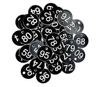 Étiquettes numérotées for ruche, jardin, boîte, marqueurs for plantes, 1 à 100, 100 pièces(Black)