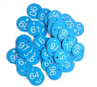 Étiquettes numérotées for ruche, jardin, boîte, marqueurs for plantes, 1 à 100, 100 pièces(Blue)