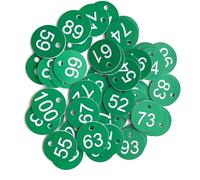 Étiquettes numérotées for ruche, jardin, boîte, marqueurs for plantes, 1 à 100, 100 pièces(Green)
