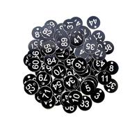 Étiquettes numérotées for ruche, jardin, boîte, marqueurs for plantes, 1000 pièces(1-1000 Black White)