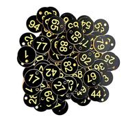 Étiquettes numérotées for ruche, jardin, boîte, marqueurs for plantes, 1000 pièces(1-1000 Black Yellow)