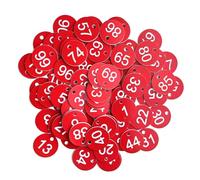 Étiquettes numérotées for ruche, jardin, boîte, marqueurs for plantes, 1000 pièces(1-1000 Red White)