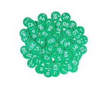 Étiquettes numérotées gravées, Étiquettes numériques en plastique, paquet de 200 numéros gravés 1-200 multicolores for porte-clés et casiers(Green)