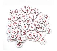Étiquettes numérotées gravées, Étiquettes numérotées multicolores 1-500/1000 Étiquettes gravées 500/1000 pcs(1-500 Withe Red)