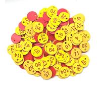 Étiquettes numérotées gravées, Étiquettes numérotées multicolores 1-500/1000 Étiquettes gravées 500/1000 pcs(1-1000 Yellow Red)