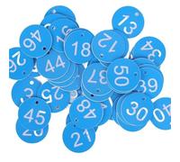 Étiquettes numérotées rondes de 1 à 100, 3,5 cm, colorées, avec numéros séquentiels pour Hôtels Bureaux(Blue)