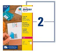 Etiquettes opaques de masquage laser 199,6 x 143,5 mm Avery blanche - Boîte de 50