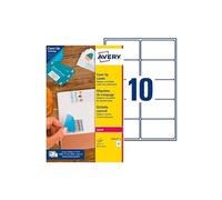 Avery Étiquettes de masquage blanches personnalisables 99,1 x 57 mm – 250 – Laser et Jet d’encre