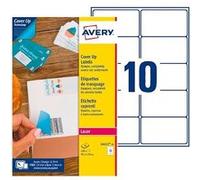 Etiquettes opaques de masquage laser 99,1 x 57 mm Avery blanche - Boîte de 250 G