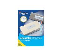 Etiquettes opaques multi usages 102418 blanches - boite de 100