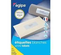 [Ref:102419] AGIPA Pqt de 200 Etiquettes d'expédition opaques, 199,6 x 143,5 mm