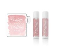 Étiquettes personnalisées de baume à lèvres, étiquettes de baume à lèvres pour tubes personnalisées, étiquettes imprimées pour baume à lèvres (1,45 x 52 mm)