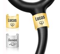 ÉTiquettes PersonnaliséEs pour StéThoscope, Pendentifs et Accessoires sur Mesure pour StéThoscopes, IdéAl pour Les InfirmièRes, Les MéDecins, Les Aides Soignants (Enceinte circulaire)