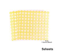 Étiquettes Petites rondes, 5 feuilles d'étiquettes vinyle à numéros consécutifs pour inventaire, stockage, boîte à outils, casier & intérieur/extérieur