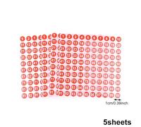 Étiquettes Petites rondes, 5 feuilles d'étiquettes vinyle à numéros consécutifs pour inventaire, stockage, boîte à outils, casier & intérieur/extérieur