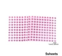 Étiquettes Petites rondes, 5 feuilles d'étiquettes vinyle à numéros consécutifs pour inventaire, stockage, boîte à outils, casier & intérieur/extérieur