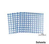 Étiquettes Petites rondes, 5 feuilles d'étiquettes vinyle à numéros consécutifs pour inventaire, stockage, boîte à outils, casier & intérieur/extérieur