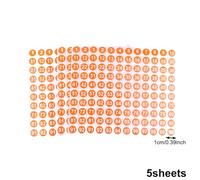 Étiquettes Petites rondes, 5 feuilles d'étiquettes vinyle à numéros consécutifs pour inventaire, stockage, boîte à outils, casier & intérieur/extérieur